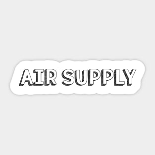 Air Supply <//> Typography Design Sticker